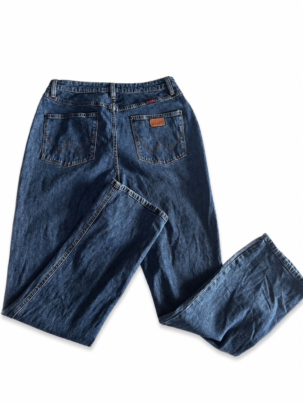 Wrangler Women's Relaxed Fit Dark Blue Jeans